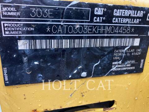 Caterpillar 303E CR, Crawler Excavator, 1472 hours, S/N: HHM04458, 2021 - Image 6