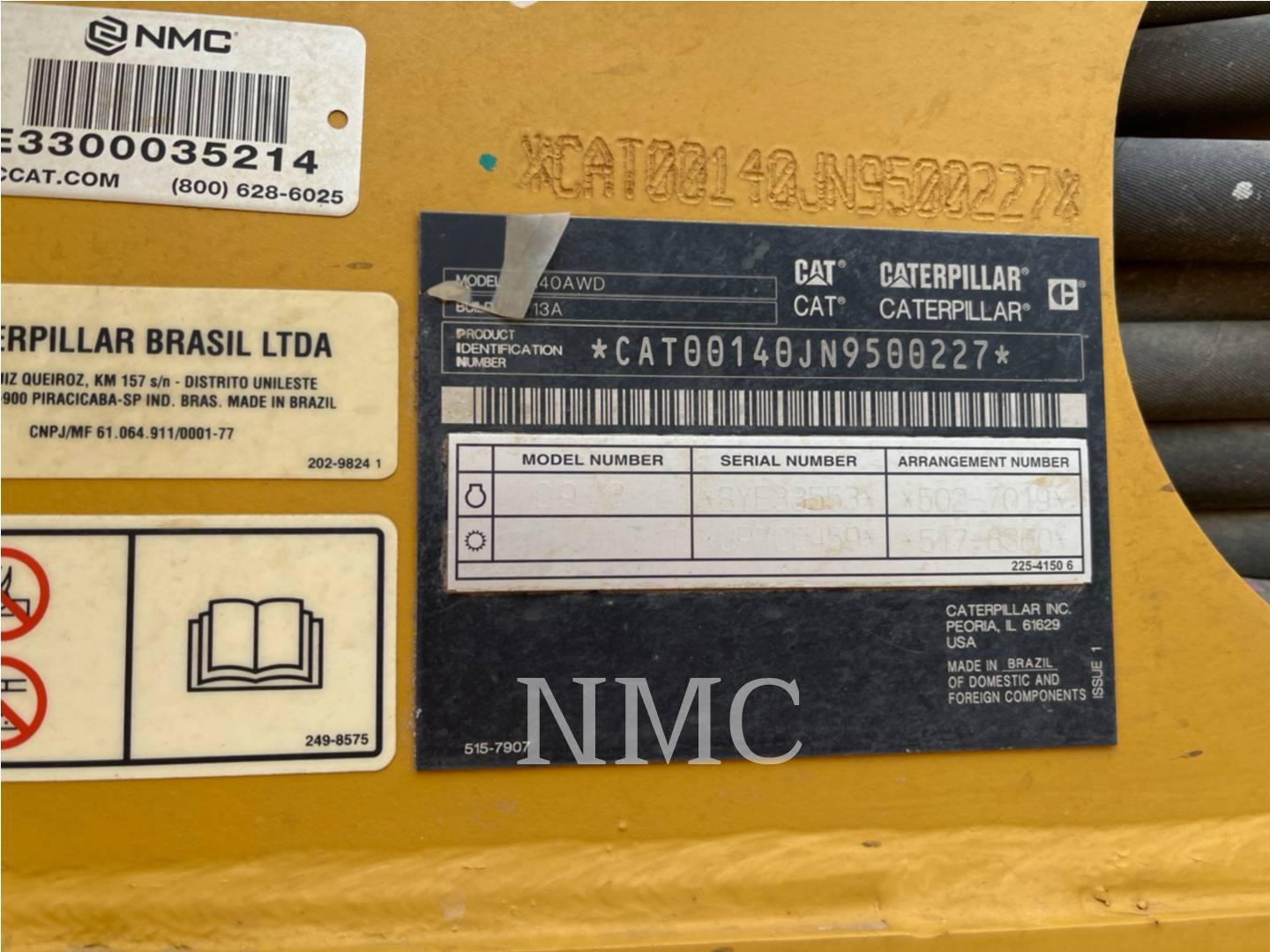 Caterpillar 140, Motor Grader, S/N: N9500227, - Image 6