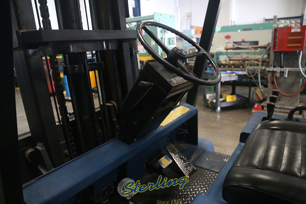 15000 lb. Caterpillar #T150D, forklift, 133" lift height, side shift, propane driven, hard rubber tires, 2 - Image 7