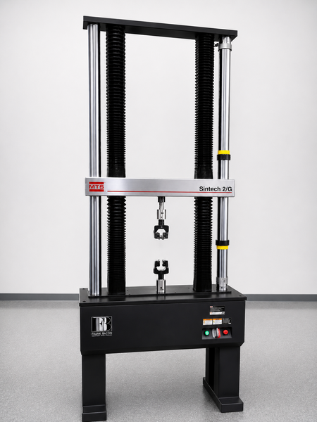 5750 lb. (25kN) MTS #Sintech-2G, 48" testing opening, 48" stroke, 4" x 16" table, computer system w/keyboard - Image 1