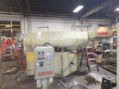40 cu.ft. Almco #OR-40, Round Bowl Vibratory Finisher, 40" diameter, 460 V., variable speed, 1995 - Image 4