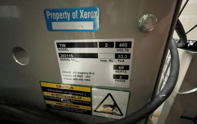 24 kW Conair #TW2, Thermolator, 460 V., Single Zone - Image 1