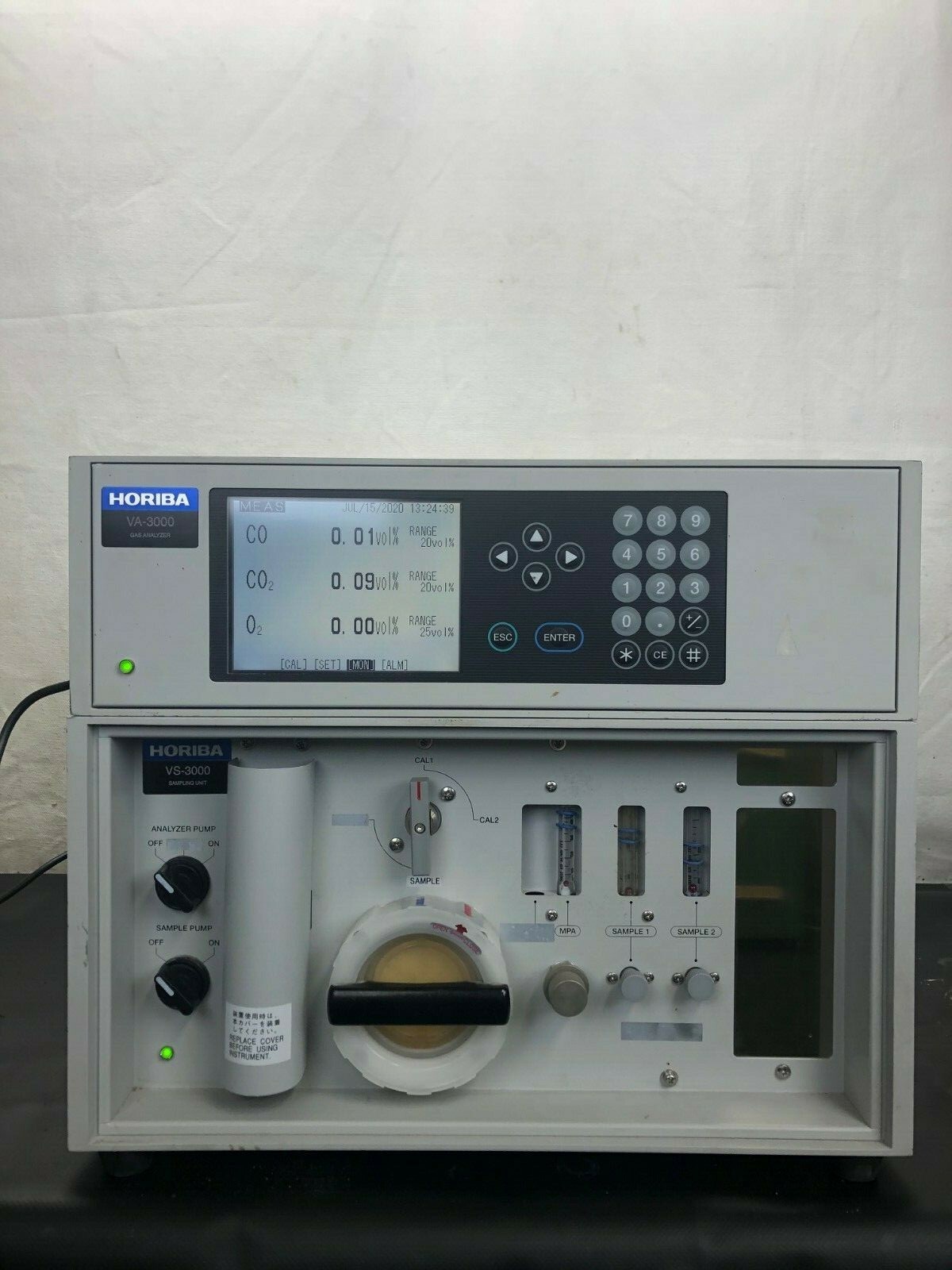 Horiba #VS-3002, Sampling Unit w/ VA-3113 Gas Analyzer, 120/240 V. - Image 7