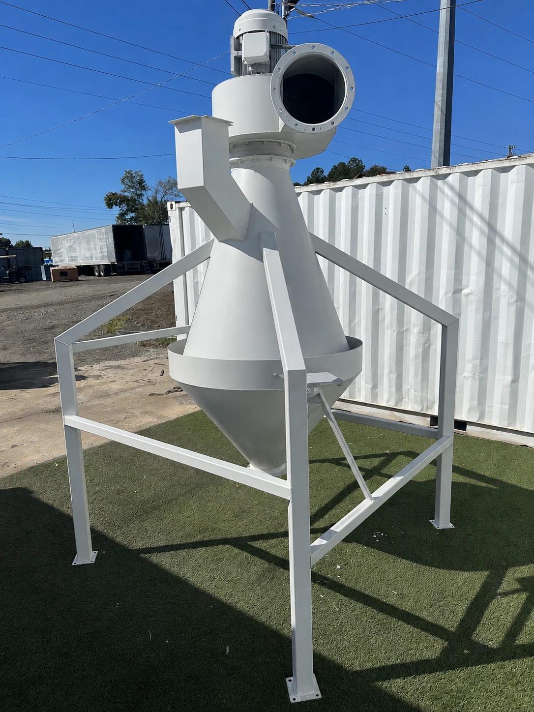 43" Packer Cyclone, 113.5" height, 45" x 30" cone, 7.5 HP TECO-Westhinghouse motor, 230/400 V. - Image 4