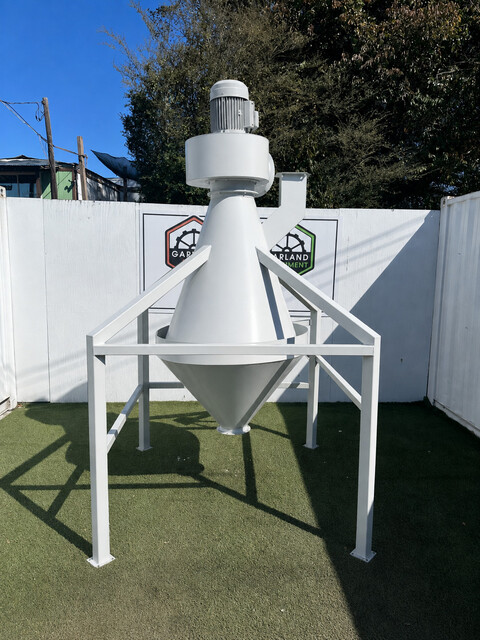 43" Packer Cyclone, 113.5" height, 45" x 30" cone, 7.5 HP TECO-Westhinghouse motor, 230/400 V. - Image 7