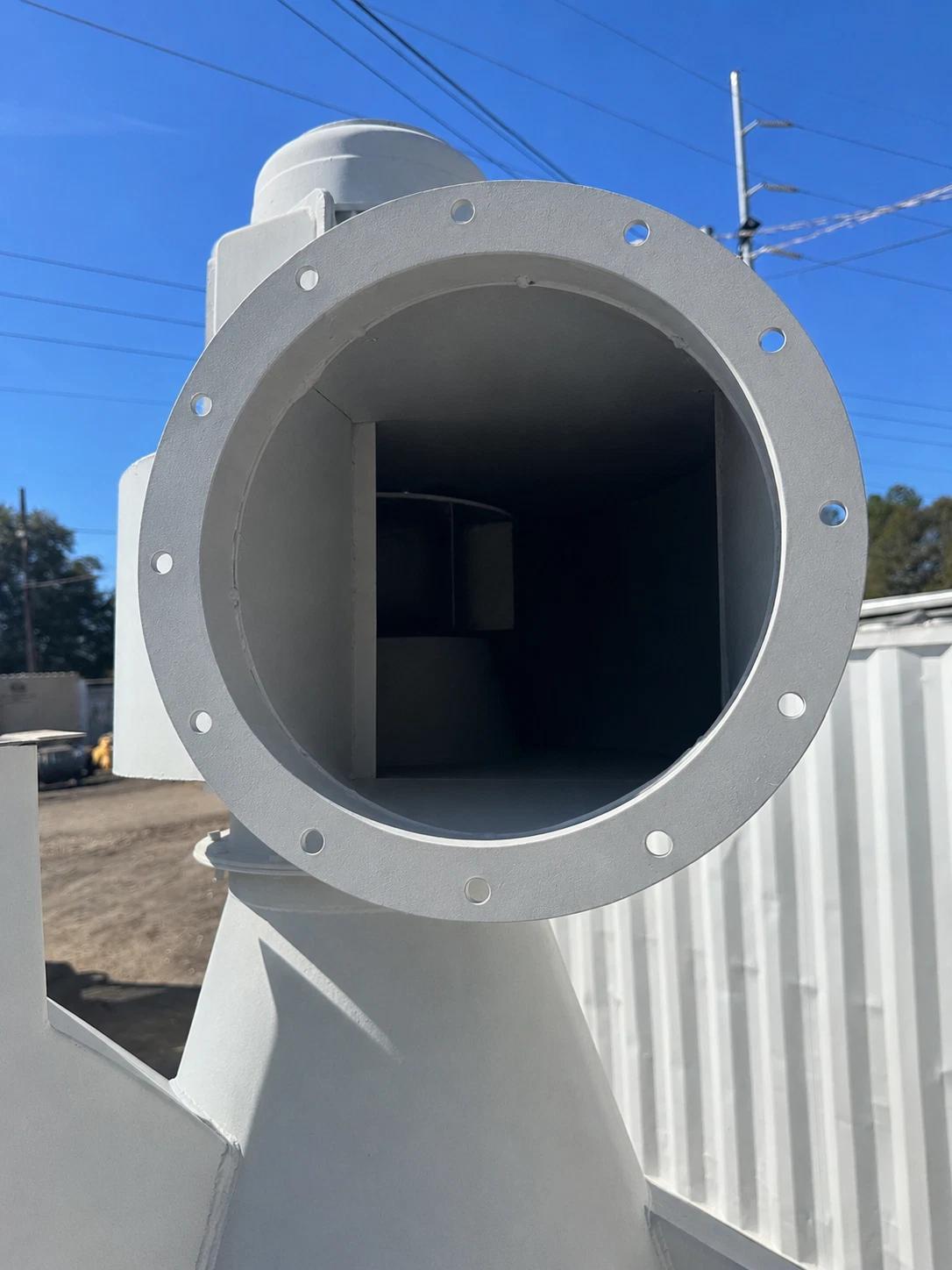 43" Packer Cyclone, 113.5" height, 45" x 30" cone, 7.5 HP TECO-Westhinghouse motor, 230/400 V. - Image 8