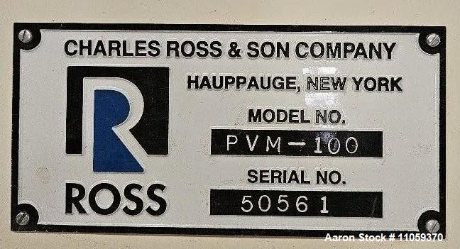 100 Gallon, Ross #PVM-100, Triple Motion Vacuum Mixer, Stainless Steel, High Shear, Jacketed, 25 HP - Image 5