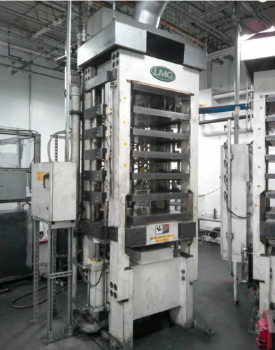 300 Ton, LMG (Lawton Machinery Group) compression molding press, 10 stroke, water cooled, 2016 - Image 1