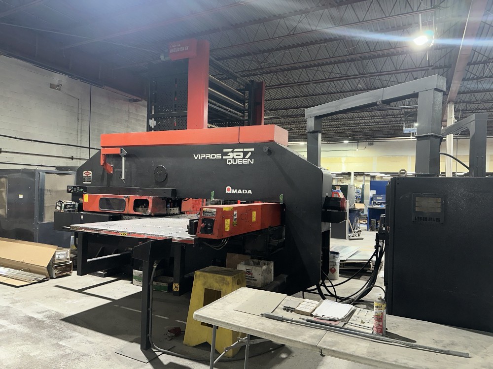 33 Ton, Amada #Vipros-367-Queen, CNC Turret Punch, 60" x144" sheet, 58 Turret Station, 4 automatic index, 2001 - Image 4