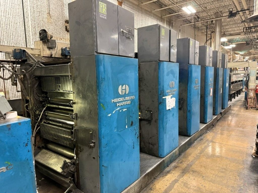 Heidelberg Harris #M120C, 6 Unit Heatset Web Offset Press, 19.4" cutoff, 34" web, 16 page, 1999 - Image 4