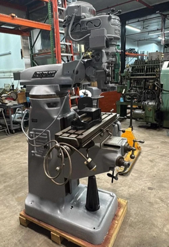 Bridgeport #Series-I, Vertical Knee-Type Turret Milling Machine, variable-speed head, table power feed - Image 1