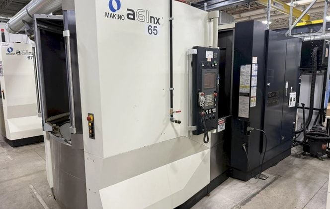 Makino #A61NX, CNC horizontal machining center, 14000 RPM, 133 automatic tool changer, thru spindle coolant - Image 1