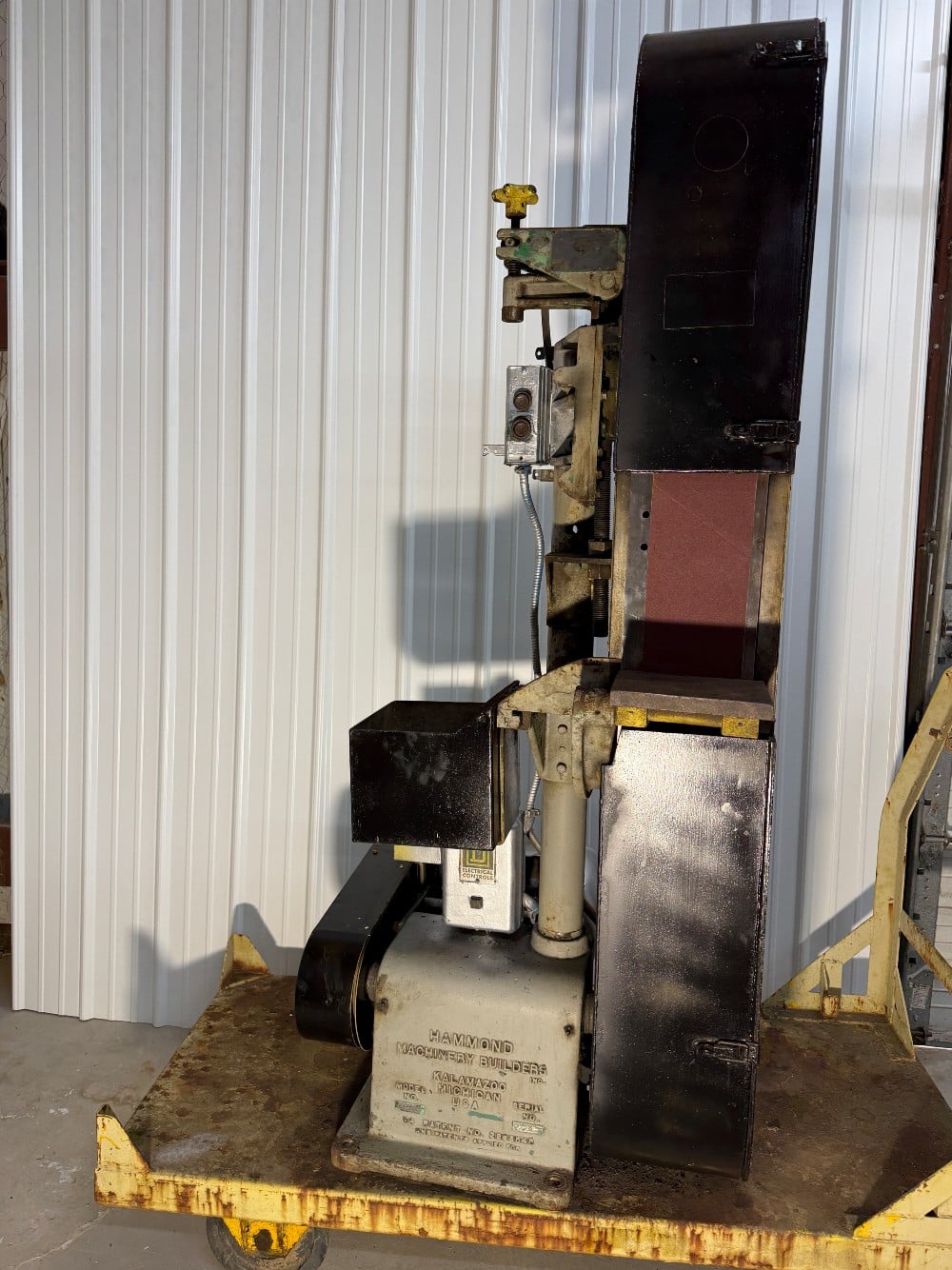 6" Hammond Machinery Builders #VH-600-D, Abrasive Belt Grinder, 5 HP, S/N 120 - Image 2