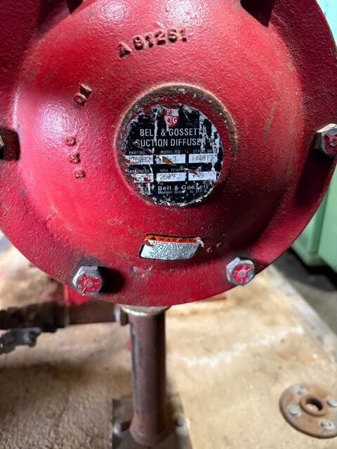 Bell & Gosett #5BC-9.000, Centrifugal pump, base mount - Image 7