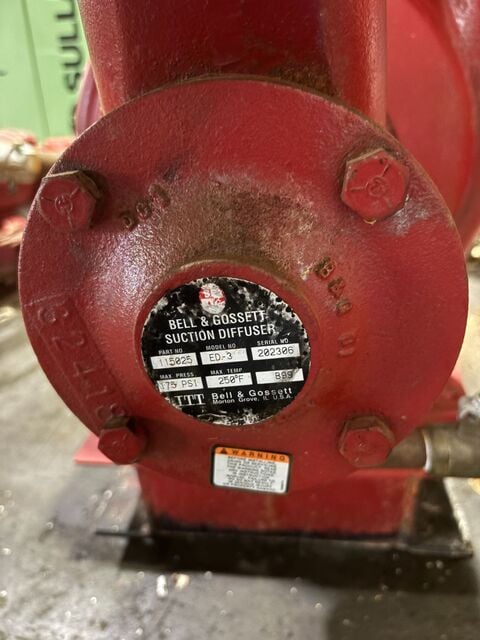 Bell & Gosett #P51522, Centrifugal pump, base mount, Volute T609A - Image 6