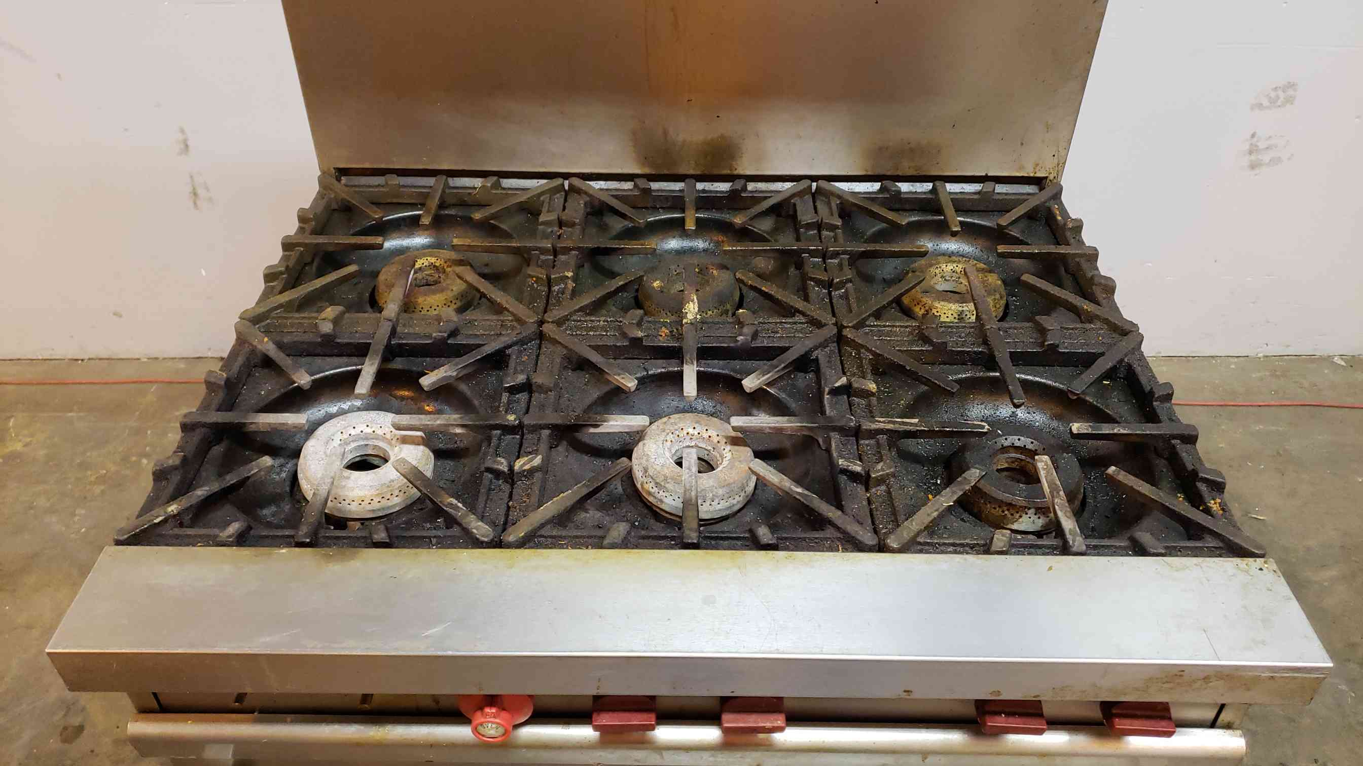 Vulcan #VG36, Oven, Stainless Steel 6 Burner, Commercial Gas Range Stove - Image 5
