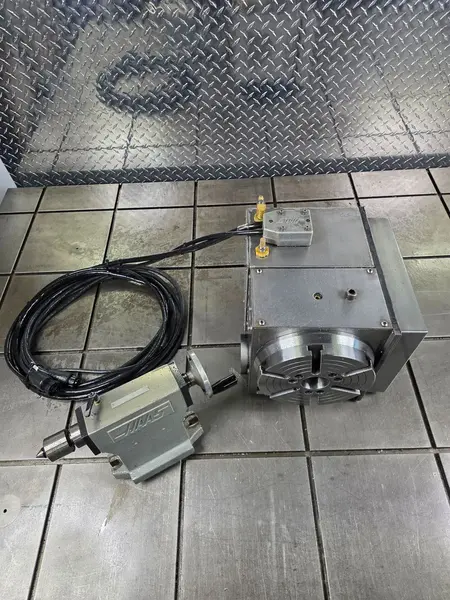 8.3" x 8" Haas #SHRT-210SPH, CNC rotary table, 4-Axis, 6" tailstock, pneumatic brake - Image 3