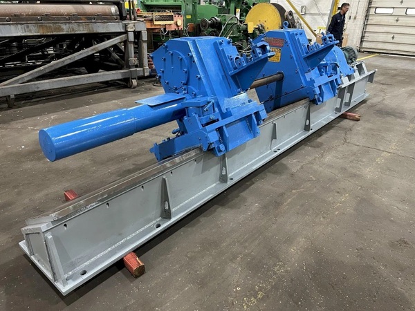 72" x 1/4" Butech, Dual Rotary Scrap Choppers, Carbon Steel, 13" arbor, 40 HP, AB PowerFlex 700, blades, 1995 - Image 2