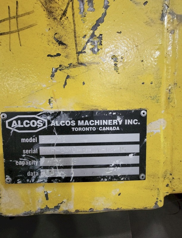 .135" x 1" Alcos #SW135, hydraulic scrap winder, 200 FPM (2 available) - Image 2