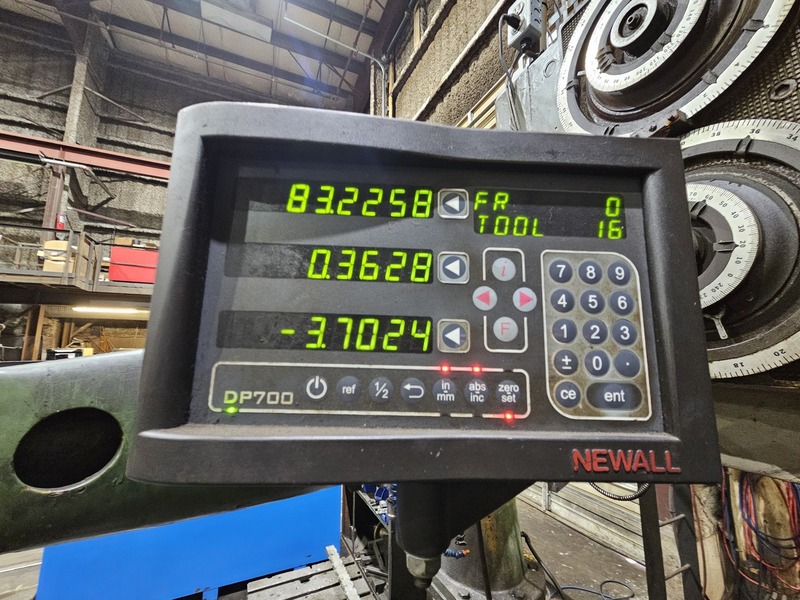 60" G.A. Gray #60-Series, Vertical Boring Mill, 72" max. swing, 272 RPM - Image 9