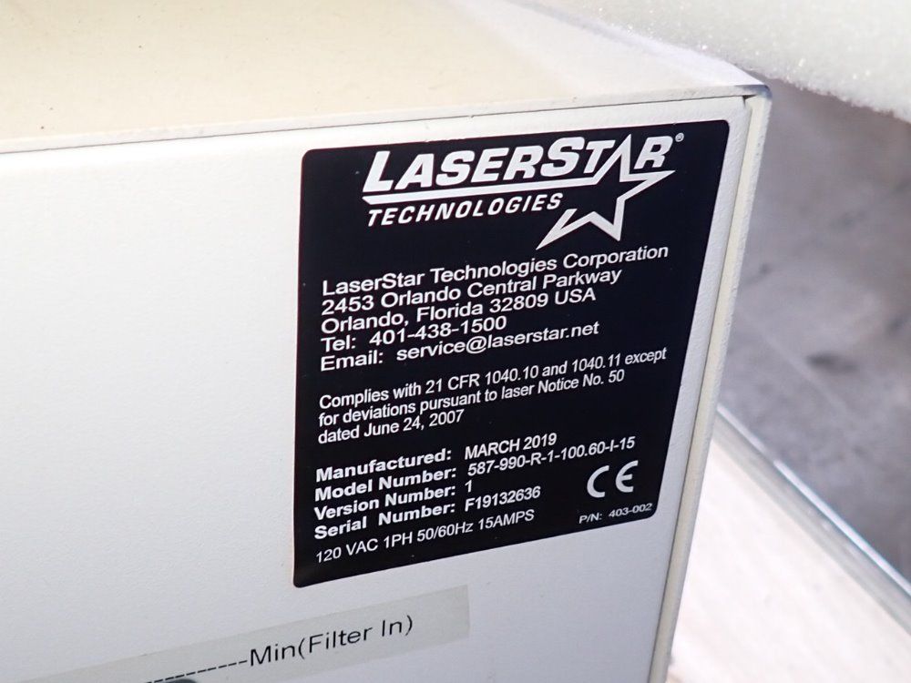 LaserStar #587-990-R-1-100.60-I-15, Laser Welder, w/ lenses, 120 V., 2019 (2 available) - Image 9