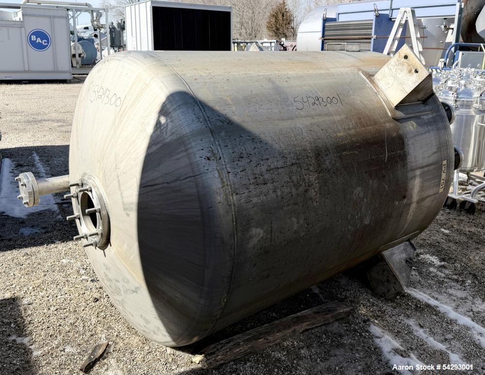 940 gallon, Perry, Storage Tank, Alloy 20, 60" diameter x 72" straight side, dish top & bottom, 15 psi - Image 3