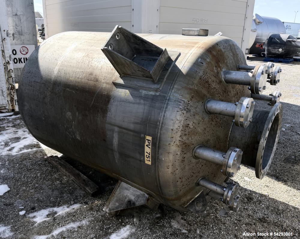 940 gallon, Perry, Storage Tank, Alloy 20, 60" diameter x 72" straight side, dish top & bottom, 15 psi - Image 4