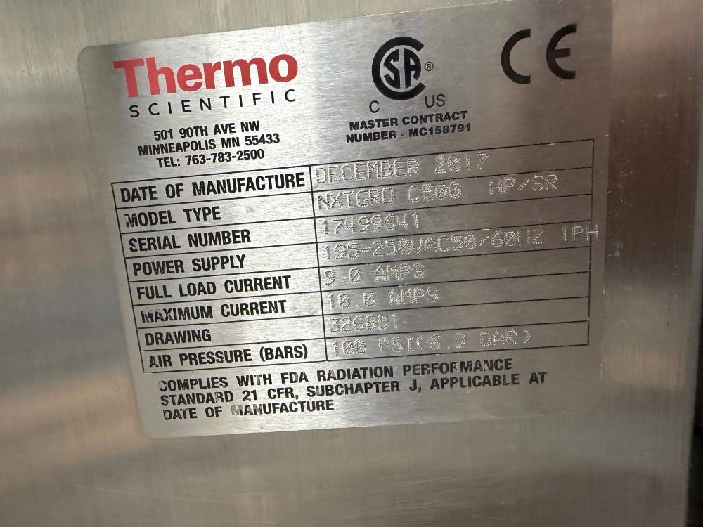 Thermo Fisher Scientific #NextGuard-C500, x-ray machine, approx 20 x 15 - Image 4