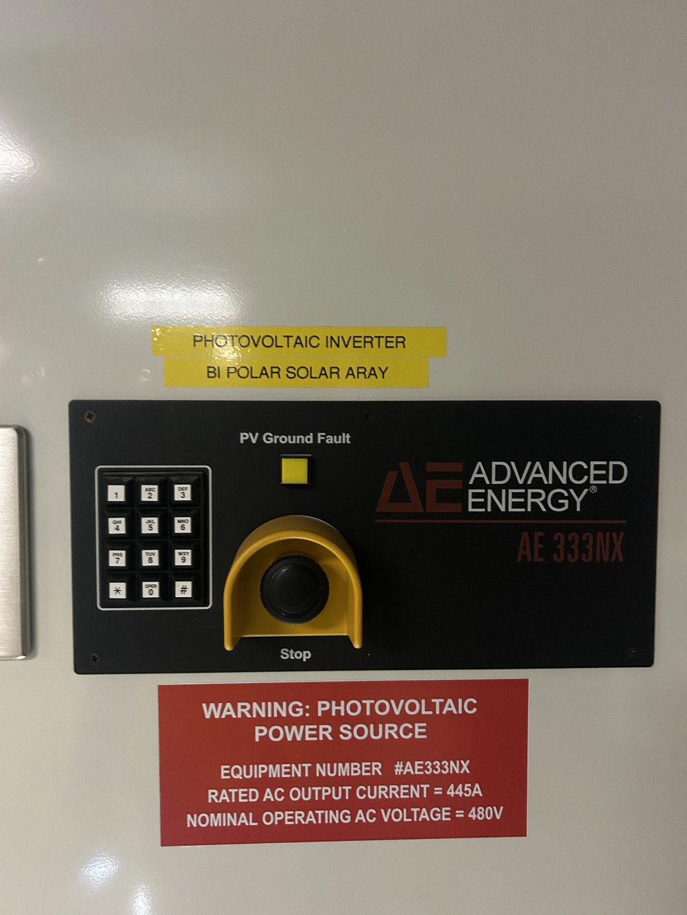 Advanced Energy Solaron #333NX, 333 kW Utility PV Inverter 480 VAC, 2014 - Image 3