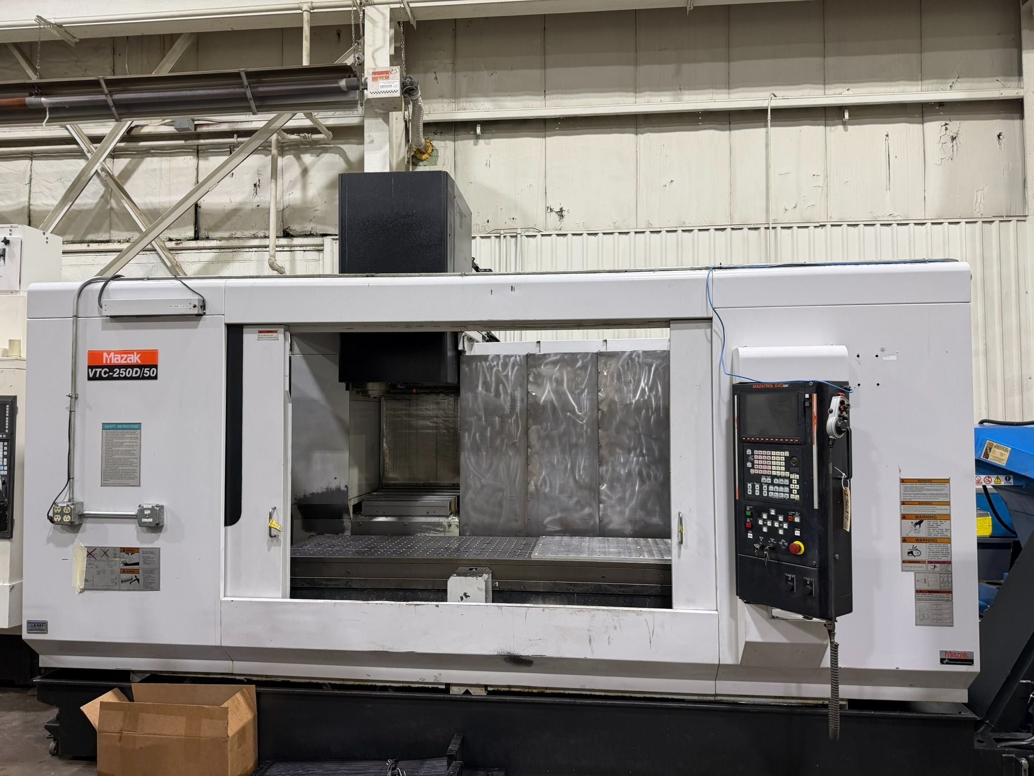 Mazak #VTC-250D/50, 4-Axis CNC Vertical Machining Center, 69.3" X, 25" Y, 25.6" Z, 82.7" x 25" table, 30 HP - Image 7
