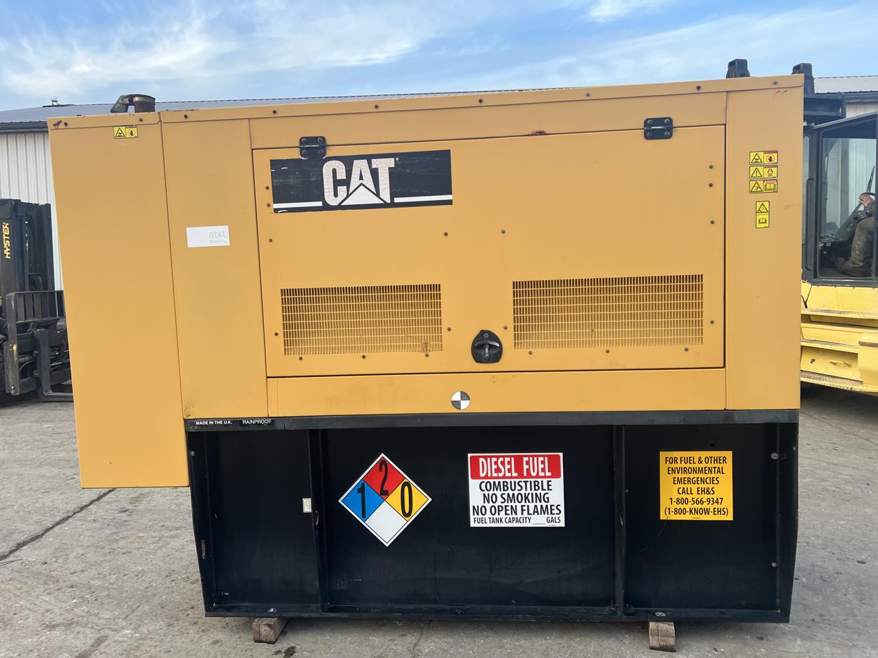 60 KW Caterpillar #C4.4, Diesel Generator Set, Sound Attenuated Enclosure, Base Fuel Tank, 120/240 Volts, 411 - Image 3