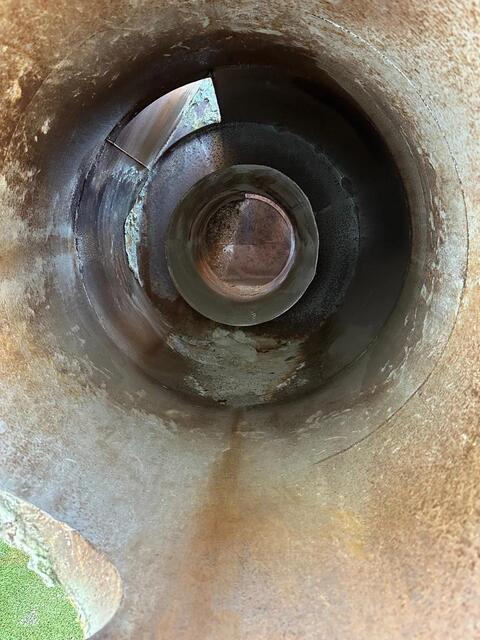74" Packer Cyclone w/ Clean Out Hatch, 176" height, 103" cone - Image 9