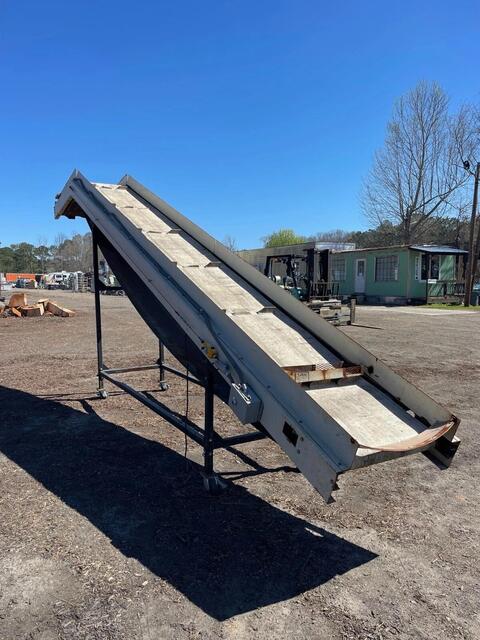 29" wide x 281" long L-Shaped Cleated Incline Conveyor Belt, 1 HP Baldor motor, 1760 RPM, 460 V. - Image 2