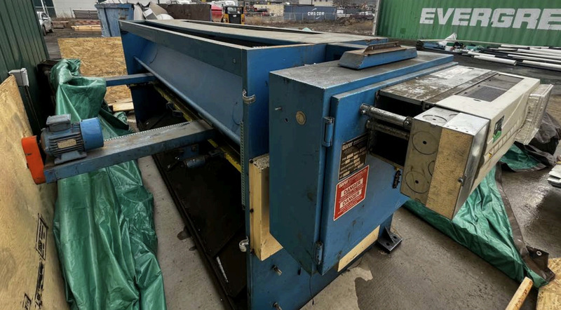 .25" x 10.2' Barcorp #HGS-3100X6, Hydraulic Power Squaring Shear, backgauge powered, 18 HP, 40-gallon oil - Image 6