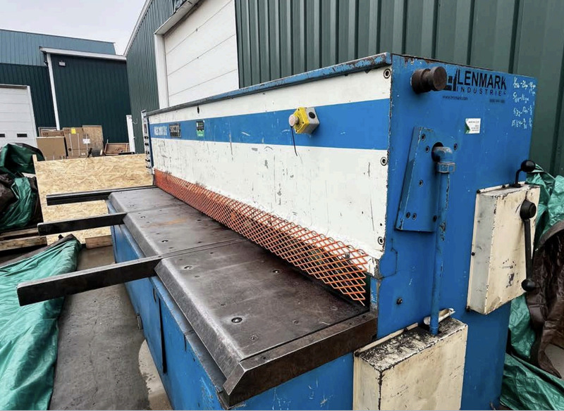 .25" x 10.2' Barcorp #HGS-3100X6, Hydraulic Power Squaring Shear, backgauge powered, 18 HP, 40-gallon oil - Image 7