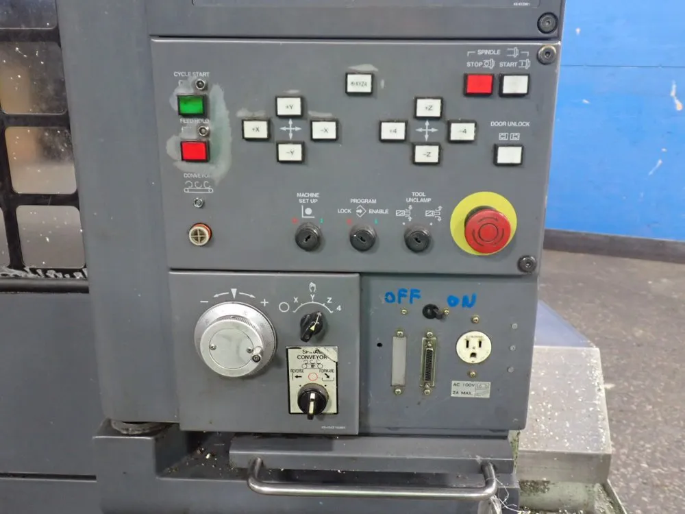 Mazak #MTV-515/40N, CNC Vertical Machining Center, w/Chip Conveyor, 640M Controller, (2) 21" x 51" T-Slot - Image 4