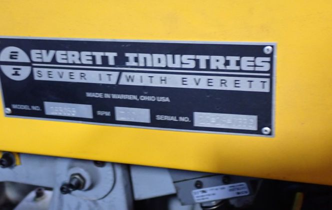 16" Everett Industries #165055, Saw, w/Graymills Pump, 2100 RPM, 230/460 V - Image 9