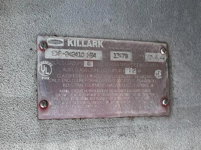 Killark #EXB-242410-N34, Explosion Proof Electrical Enclosure, 15 amps, 120 VAC, 1PH - Image 2