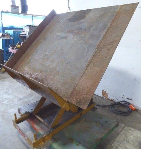 6000 lb. ECOA Hydraulic Lift/tilt Table, 60" x 65" platform, 10" Lowered, Pendant Control - Image 6