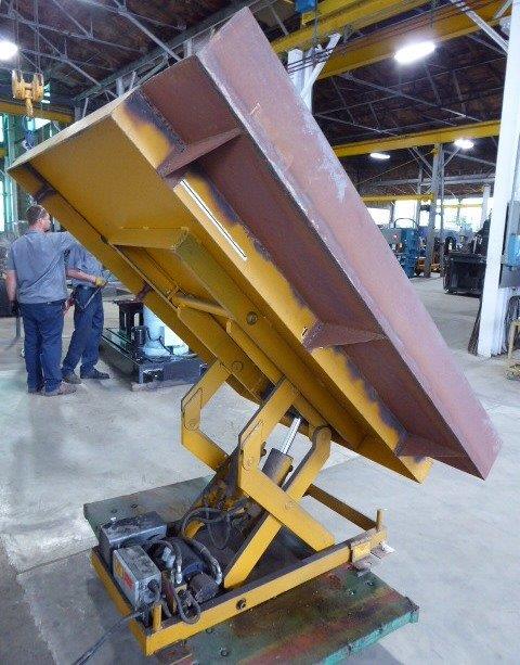 6000 lb. ECOA Hydraulic Lift/tilt Table, 60" x 65" platform, 10" Lowered, Pendant Control - Image 8