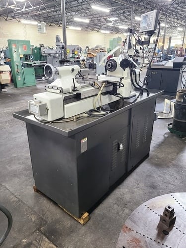Cyclematic #CTL-618EVS, cnc lathe, 11" swing, 18" centers, 5" chuck, 4000 RPM, digital read out, 6" swing - Image 6