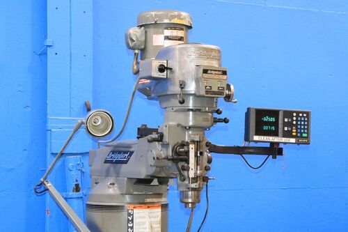 Bridgeport #Series-I, Vert mill, 36" x 12" x 5" travel, 9" x 48" table, 4200 RPM, 2 HP, AcuRite digital read - Image 2