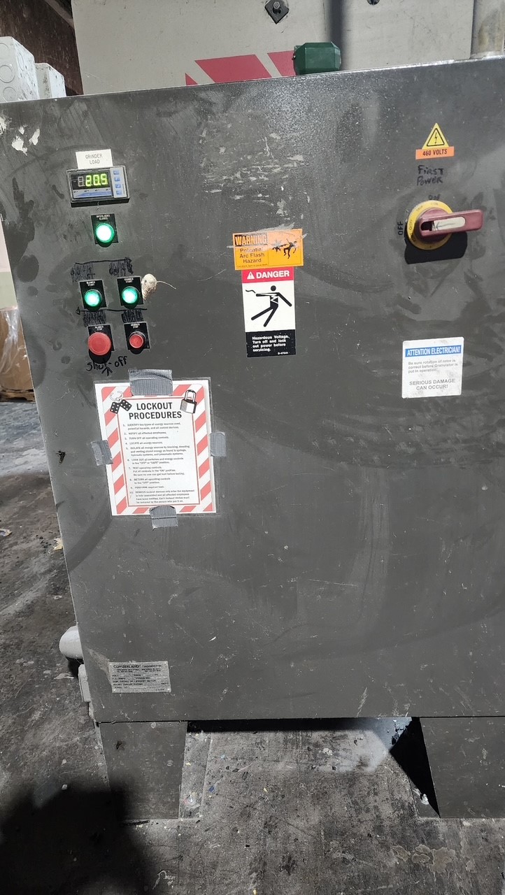 20" x 48" Cumberland #T50120, granulator, 100 HP motor, 5 knife open rotor, 2 bed knives, 2011 - Image 6