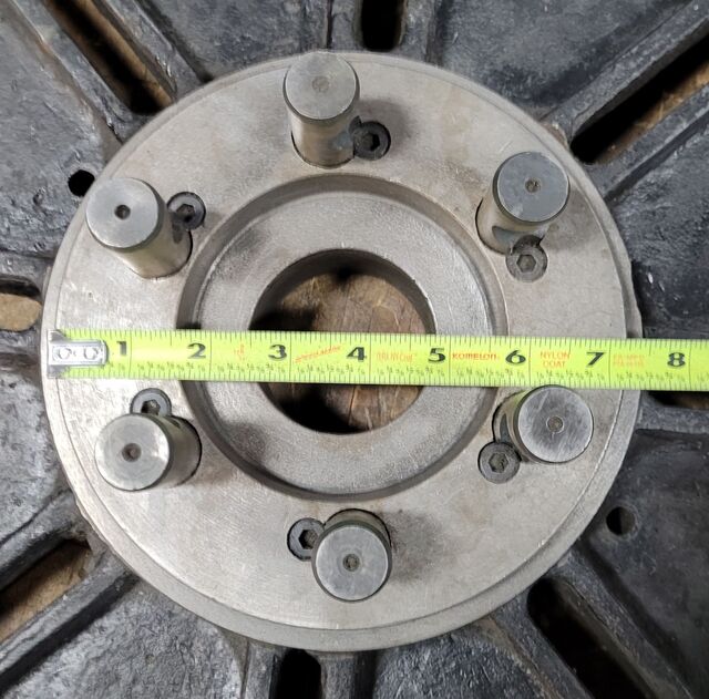 20" diameter lathe face plate, D1-6 camlock mount - Image 6