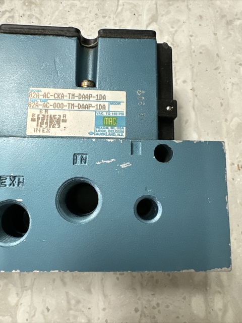 MAC #82A-AC-BKA-TM-DDAP-1DA, Pneumatic Valve, unused - Image 3