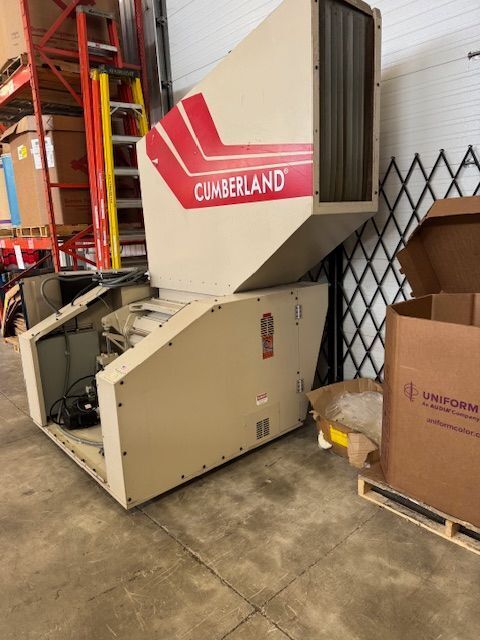 No. 1640X Cumberland, briquetter, hydraulic lift for blade & screen changing, 2 spare screens - Image 1