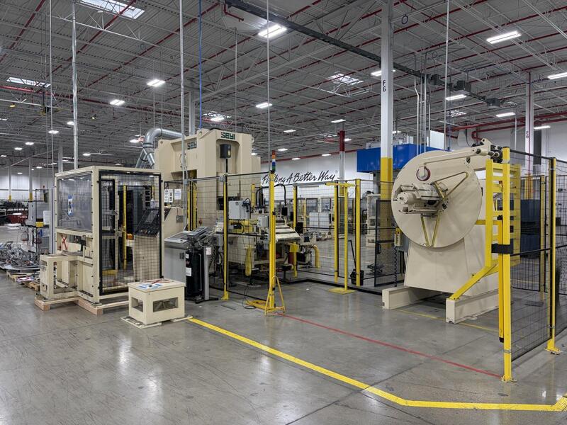 176 Ton, Seyi #SNS2-176, straight side double crank press, 5.1" stroke, 15.7" Shut Height, 3.94" adj., 40-88 - Image 8