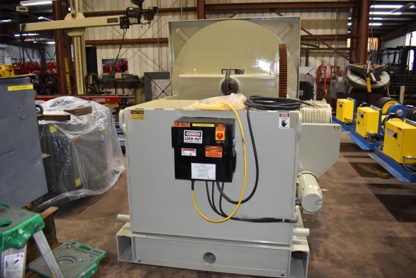 20000 lb. Pandjiris #200-12AB, welding positioner, 12" COG, 66" squaring table, variable speed rotation, hand - Image 4