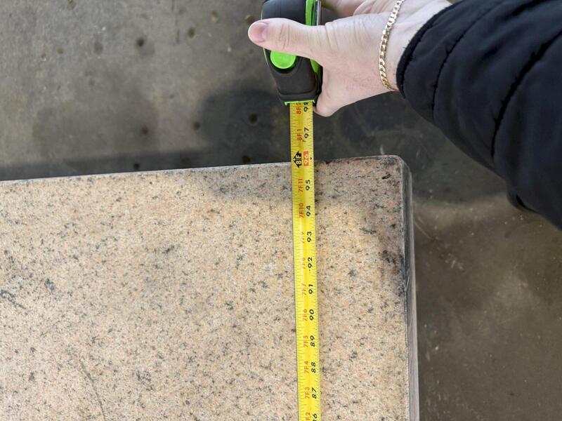 48" x 96" x 10" Starret, pink granite surface plate w/ stand, 33" floor to table - Image 9
