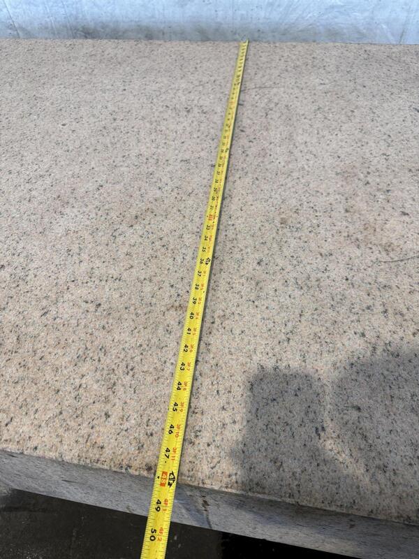 48" x 96" x 10" Starret, pink granite surface plate w/ stand, 33" floor to table - Image 10
